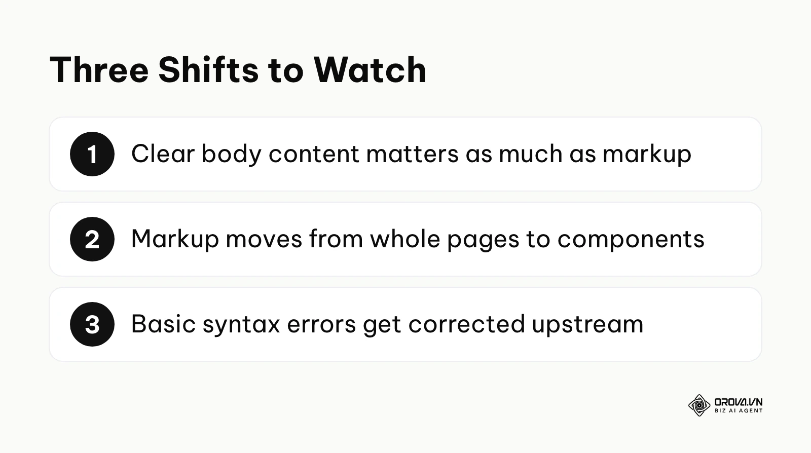Three predicted shifts in how structured data will be written and read.