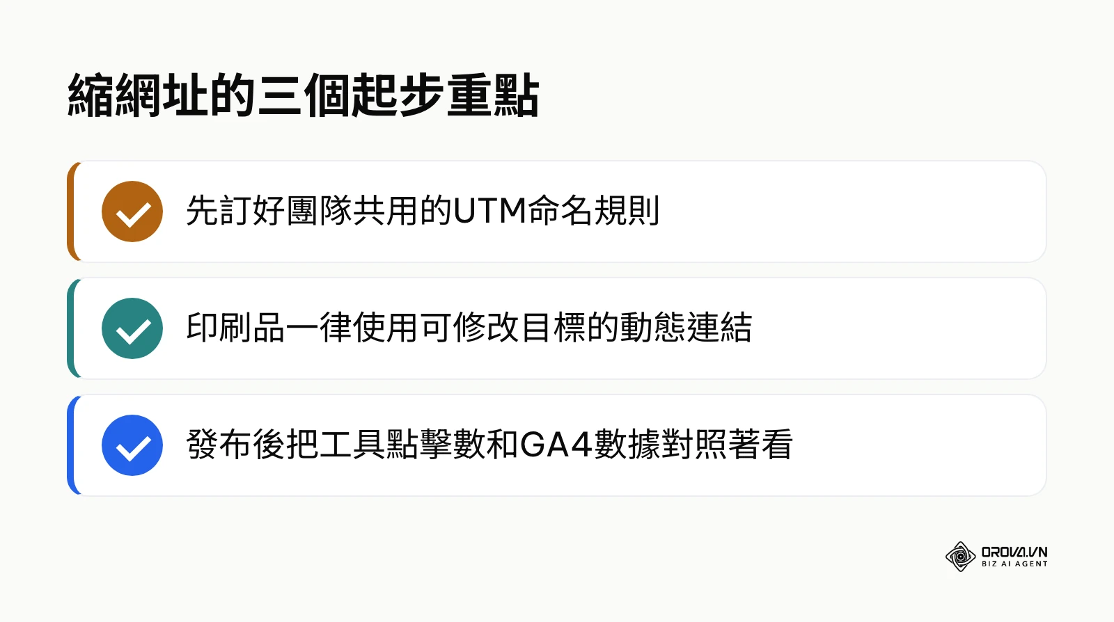 開始使用短網址前的三個重點清單