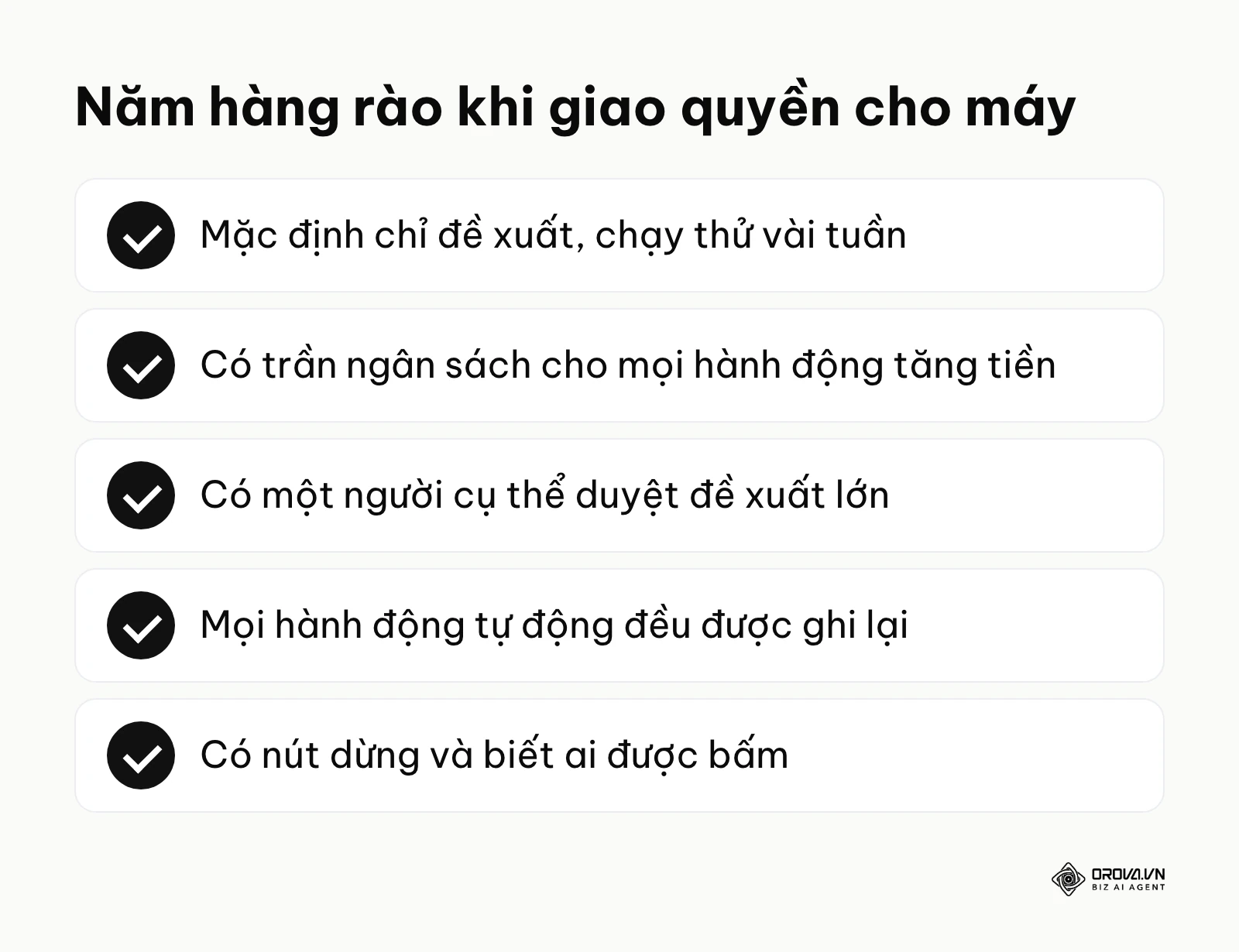 Năm nguyên tắc giám sát khi để AI hoặc quy tắc tự động can thiệp tài khoản quảng cáo