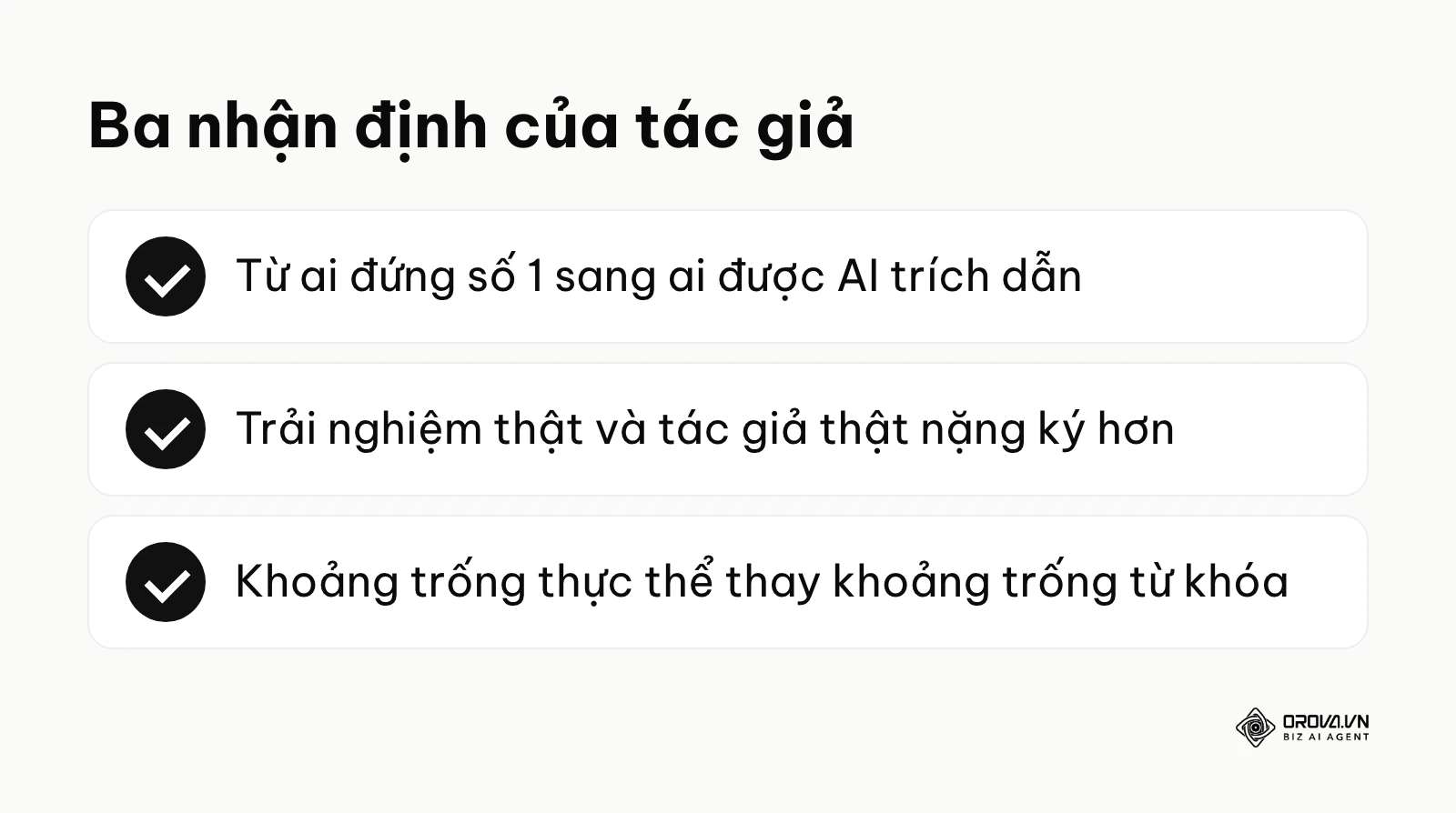 Tóm tắt ba nhận định về xu hướng phân tích đối thủ SEO