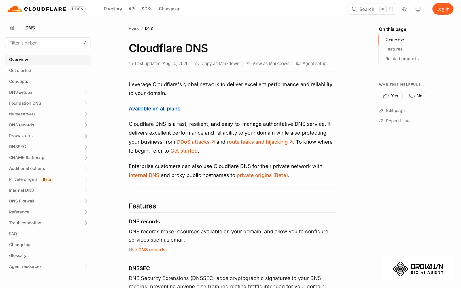 Cloudflare's DNS documentation covers the records, such as CNAME, used to point a custom short domain at a routing server.