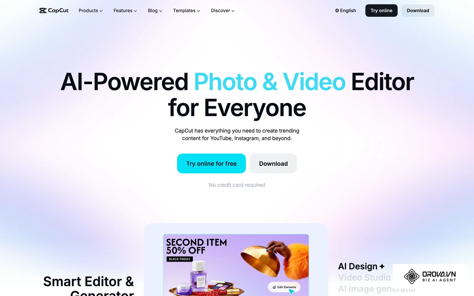 CapCut, a video editor many advertisers use to cut native vertical videos in-house and keep the creative line of the budget down.