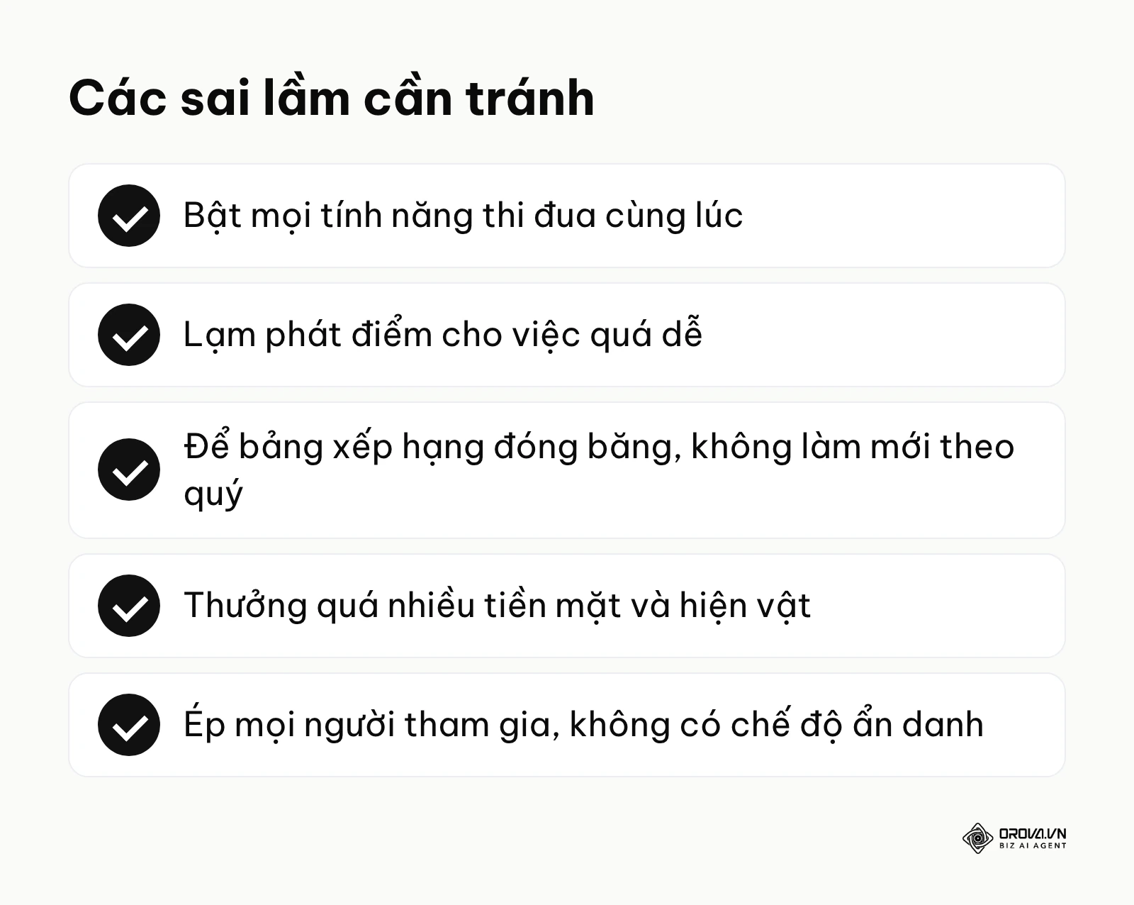 Danh sách kiểm tra các sai lầm nguy hiểm có thể phá hỏng một dự án nâng cấp hệ thống đào tạo