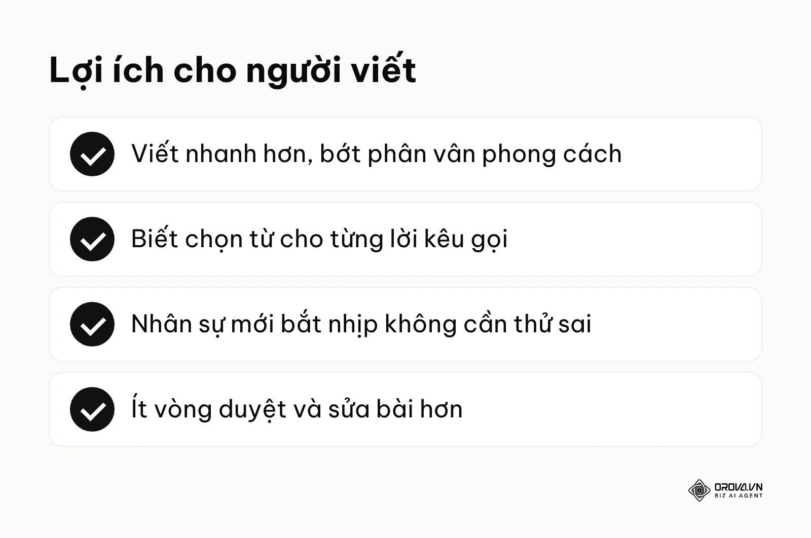 Bốn lợi ích của quy chuẩn giọng điệu với marketer và copywriter