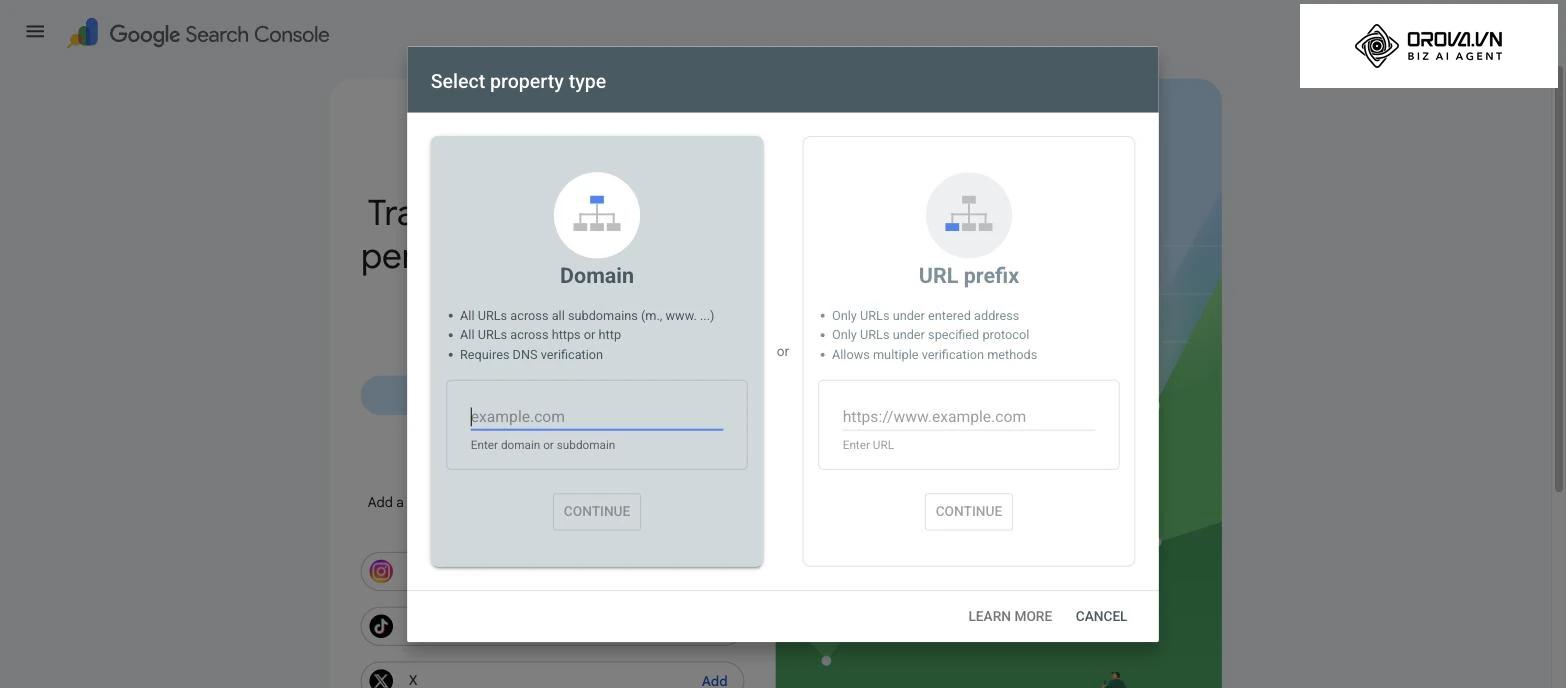 Bạn sẽ có hai tùy chọn chính để thêm trang web