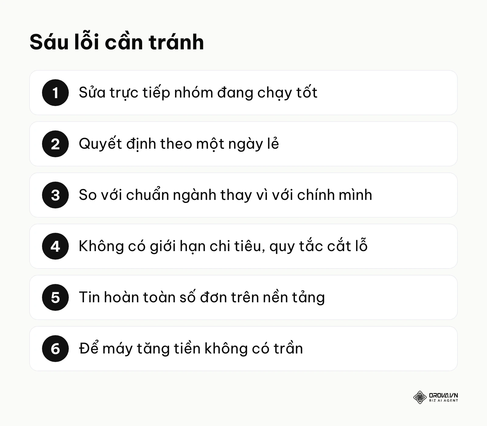 Sáu sai lầm thường gặp khi quản lý quảng cáo Facebook