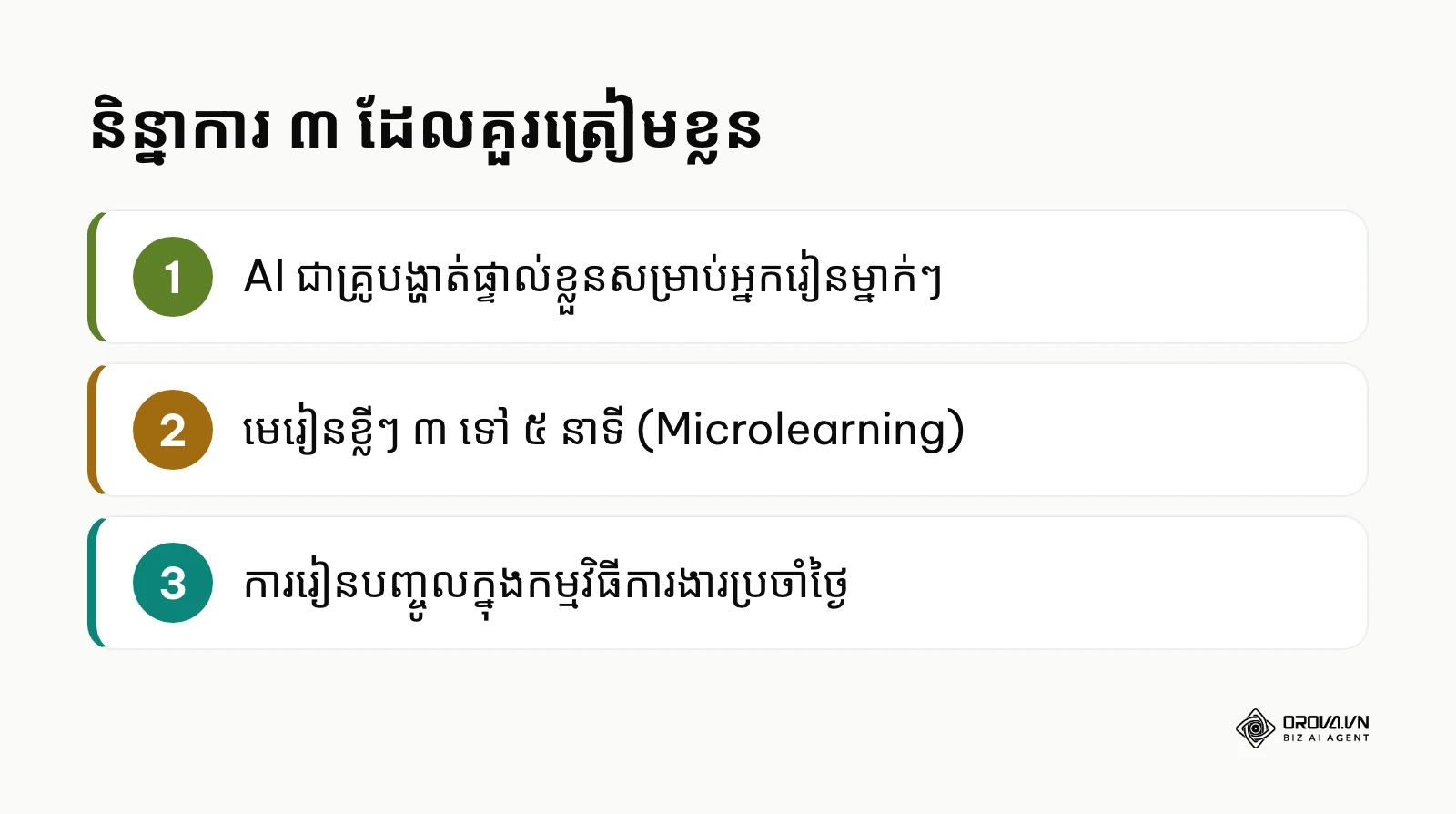 សង្ខេបនិន្នាការទាំងបីរបស់ប្រព័ន្ធគ្រប់គ្រងការសិក្សា