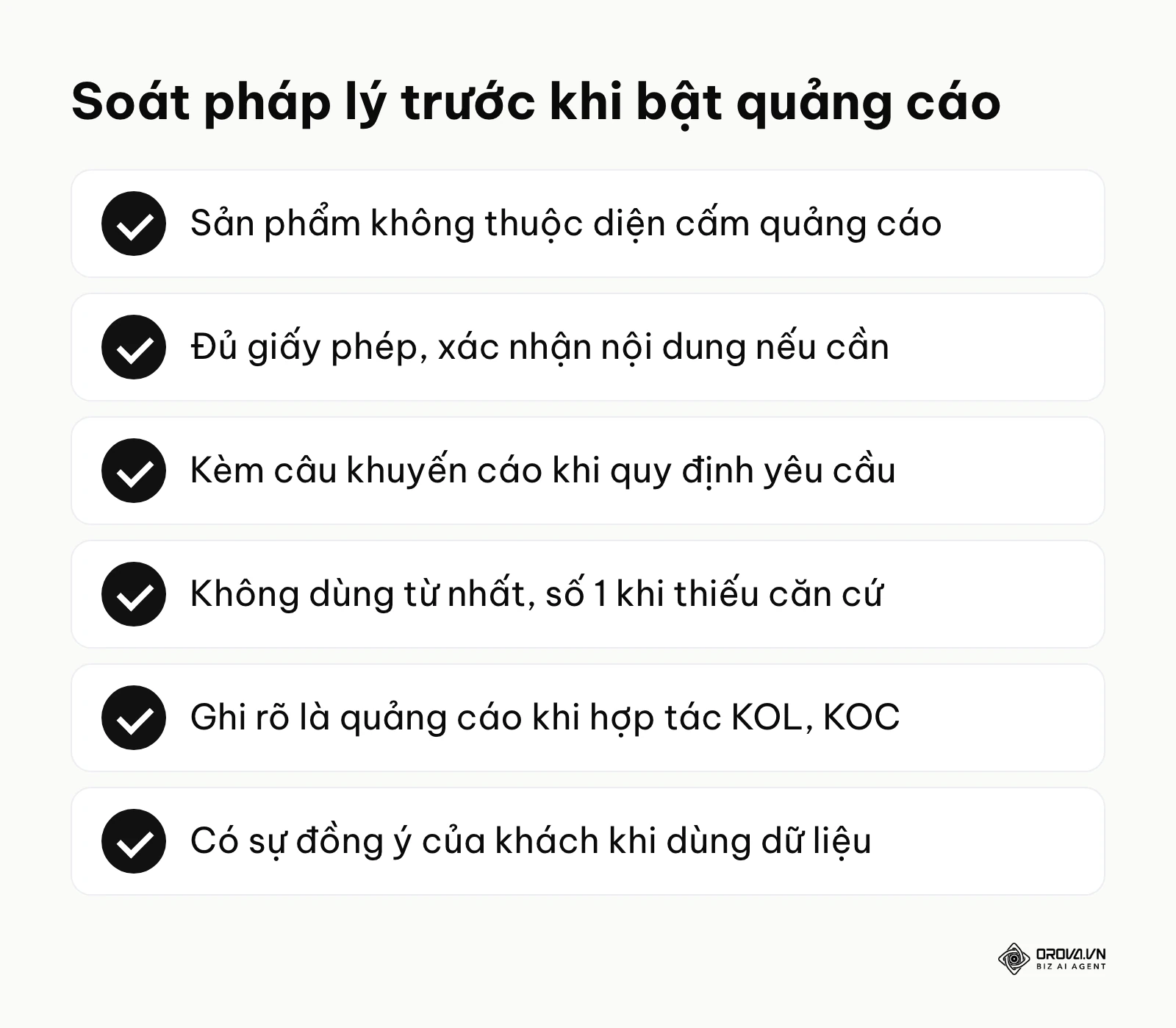 Danh sách 6 điểm cần soát về pháp lý trước khi chạy quảng cáo trực tuyến tại Việt Nam