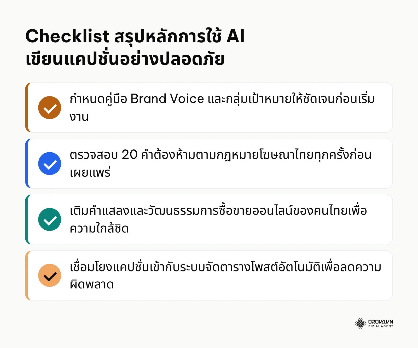 รายการตรวจสอบ 4 ข้อสำคัญในการใช้งาน AI เขียนแคปชั่นให้เกิดผลลัพธ์ทางธุรกิจ