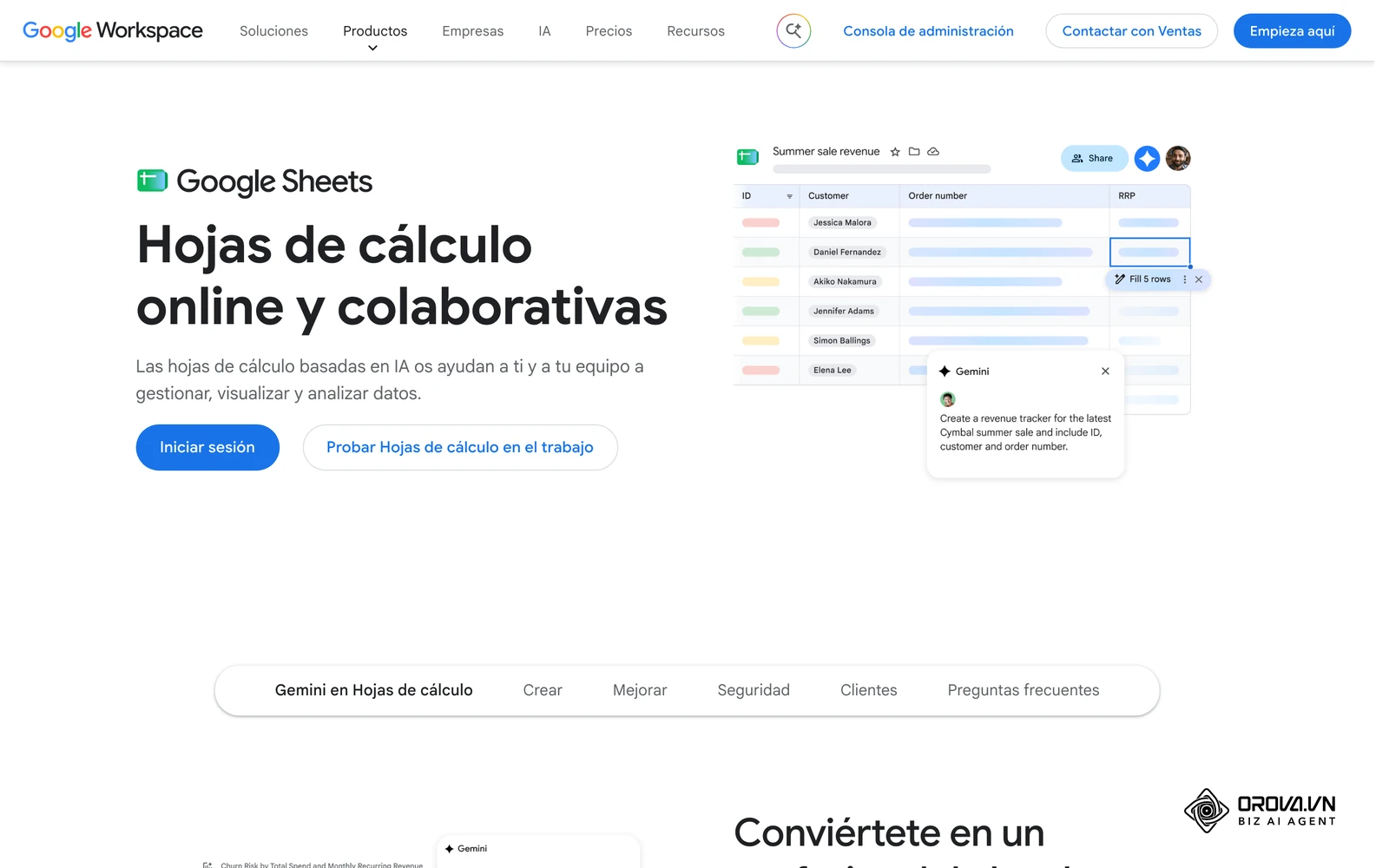 Las hojas de cálculo en la nube son un punto de partida habitual antes de pasar a una plataforma BI.