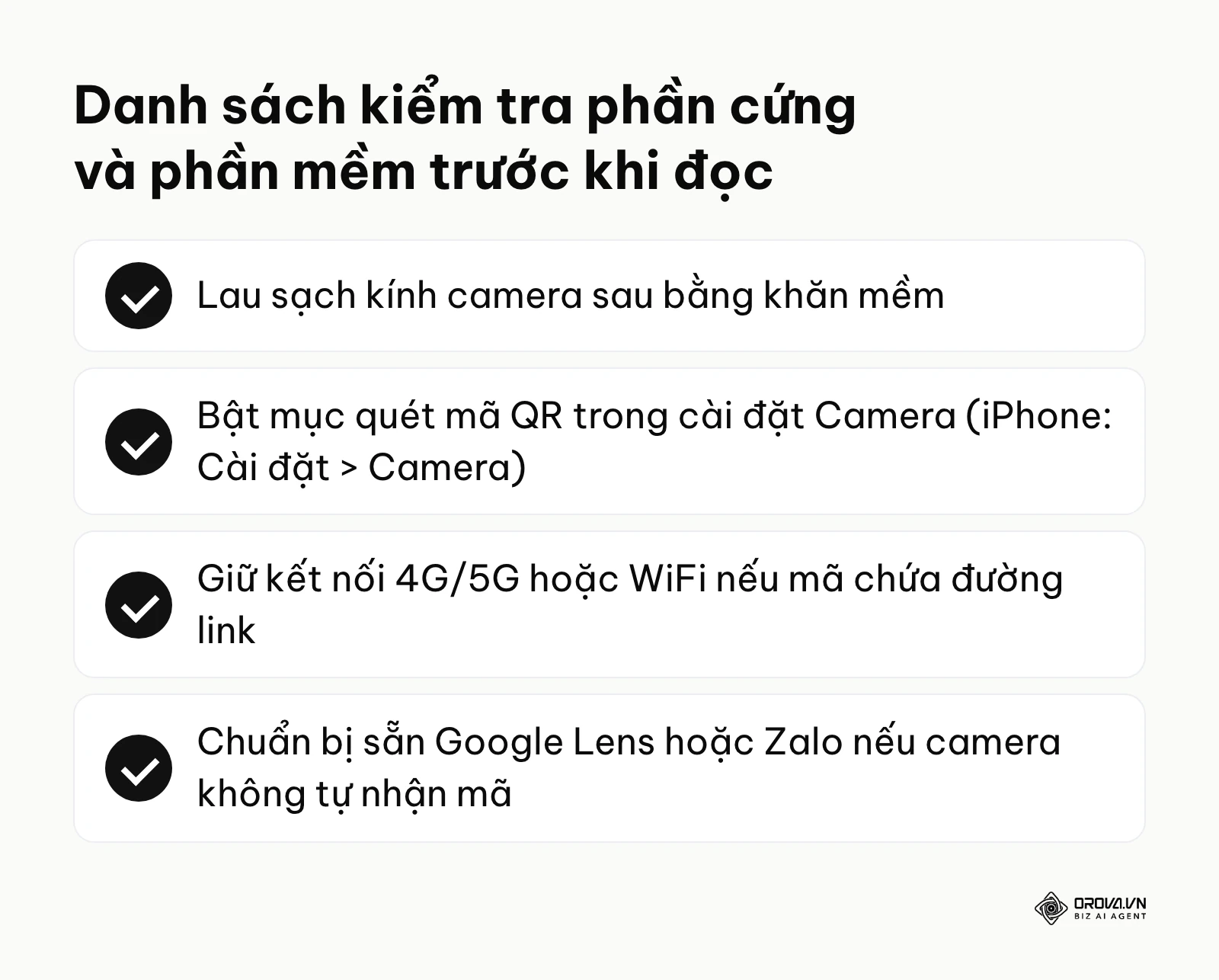 Danh sách các yêu cầu thiết yếu về thiết bị để tối ưu hóa thời gian nhận diện điểm ảnh