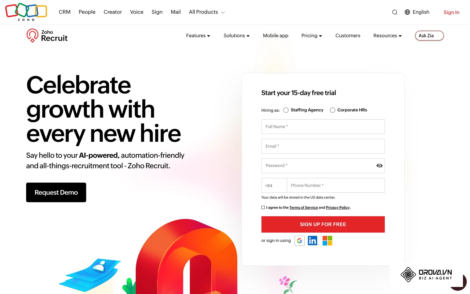 Trang chủ Zoho Recruit