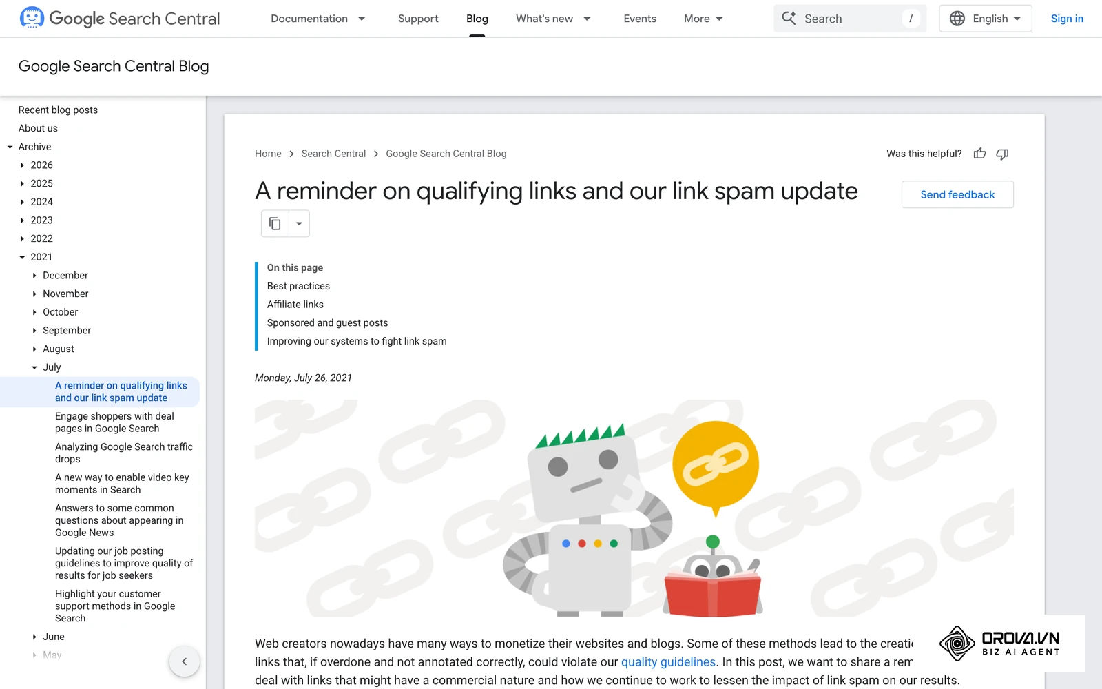 Google's link spam update announcement explains how it targets paid and manipulative link building.