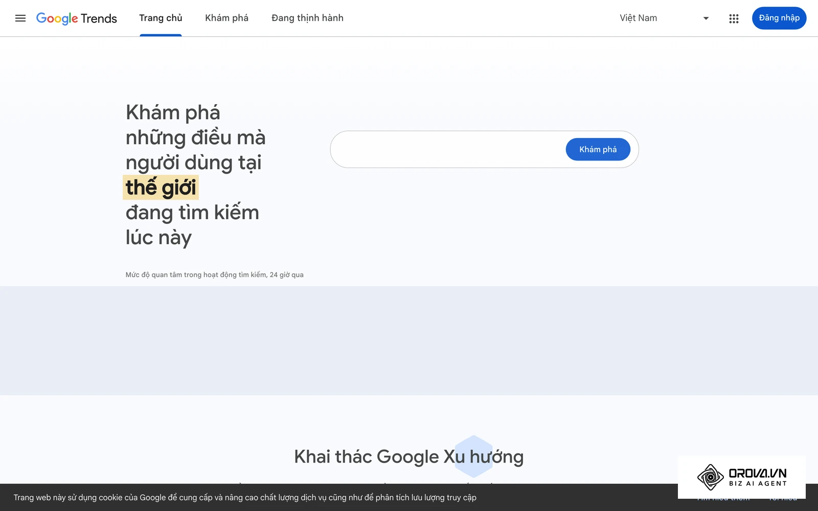 Google Trends là công cụ miễn phí giúp bạn kiểm tra nhu cầu tìm kiếm thực tế của khách hàng về một chủ đề.