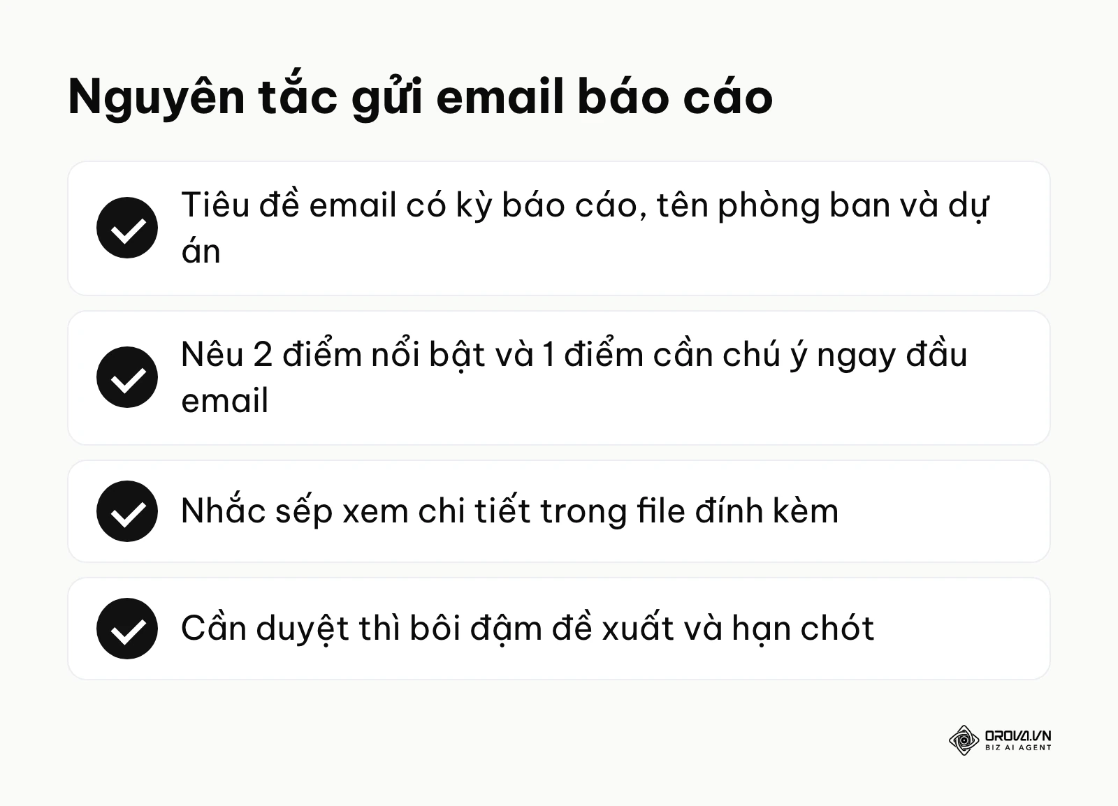Danh sách 4 nguyên tắc cần nhớ khi gửi email báo cáo cho cấp trên