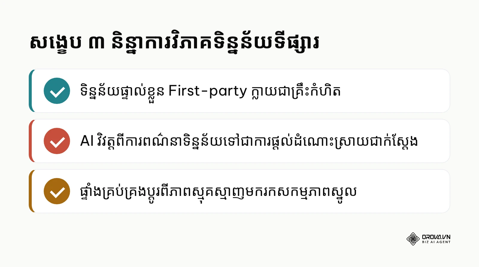 ចំណុចសំខាន់ៗនៃនិន្នាការបច្ចេកវិទ្យាវិភាគទិន្នន័យទីផ្សារក្នុងរយៈពេល ២ ដល់ ៣ ឆ្នាំខាងមុខ