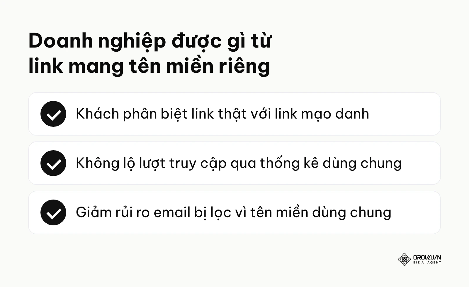 Ba lợi ích chính của link rút gọn tên miền riêng với doanh nghiệp