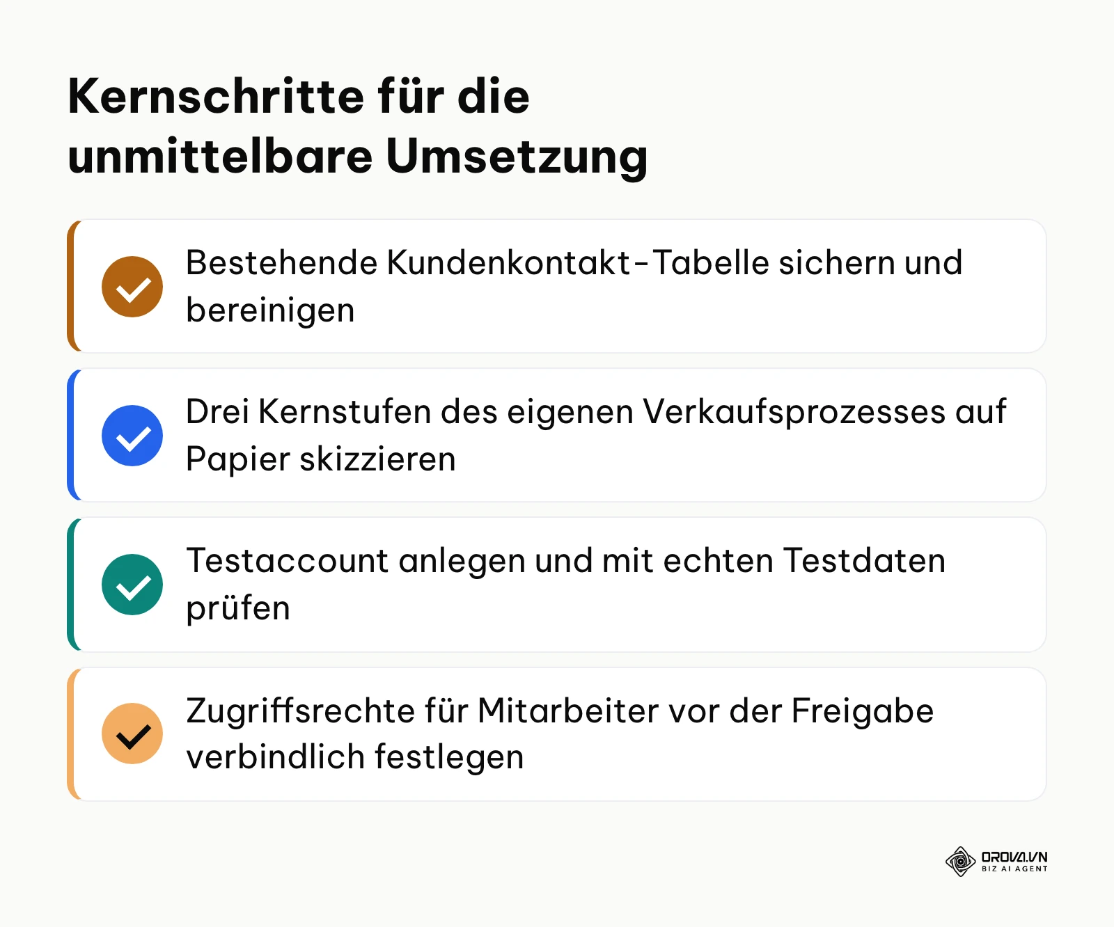 Checkliste für den schnellen Start bei der CRM-Auswahl