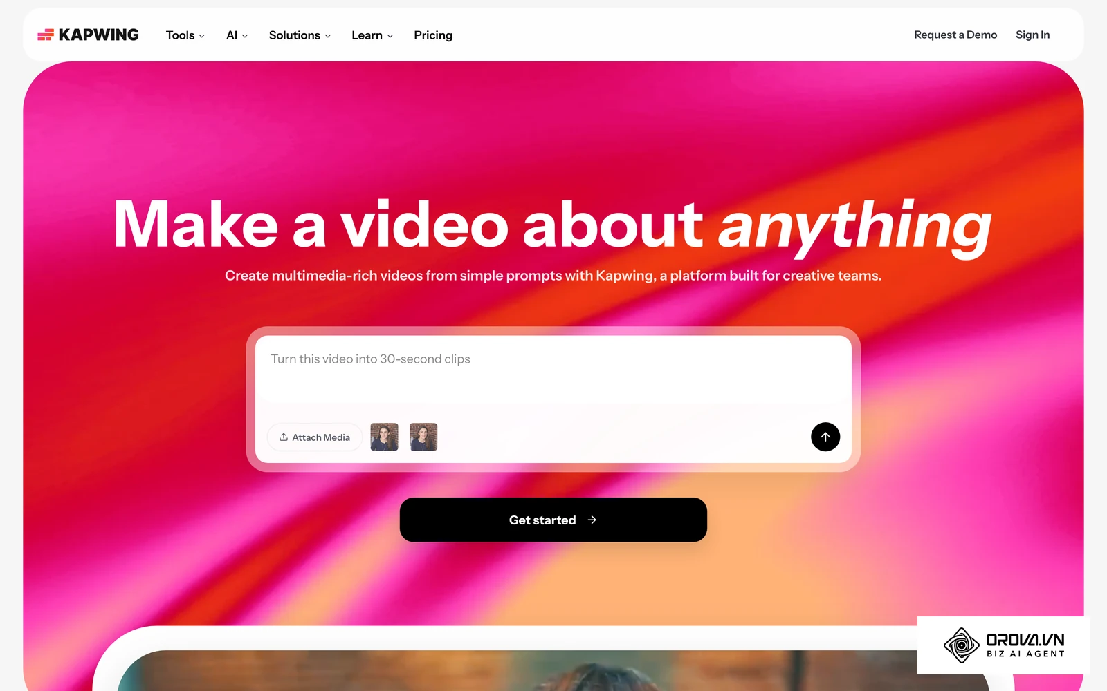 Kapwing, a collaborative online editor agencies use to review and version client videos.