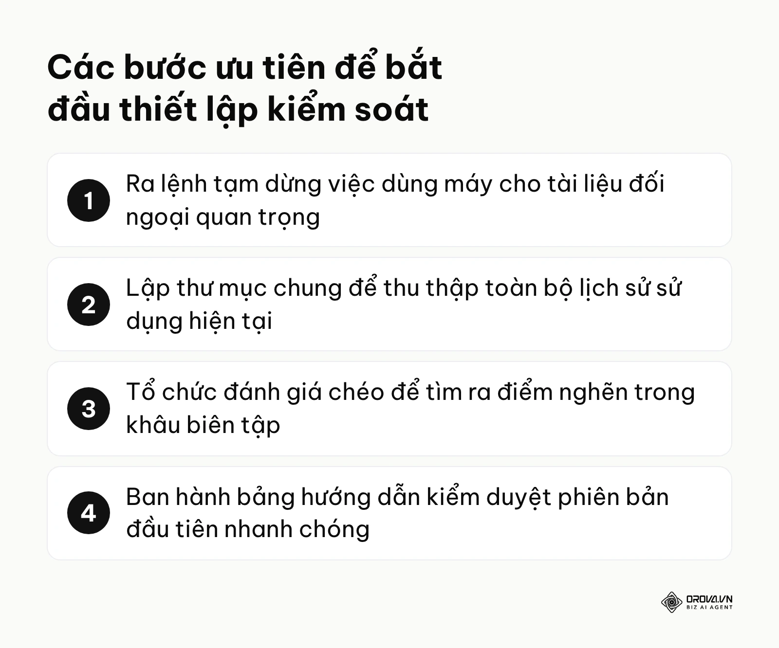 Danh sách các bước ưu tiên giúp doanh nghiệp nhanh chóng thiết lập hệ thống an toàn nội bộ