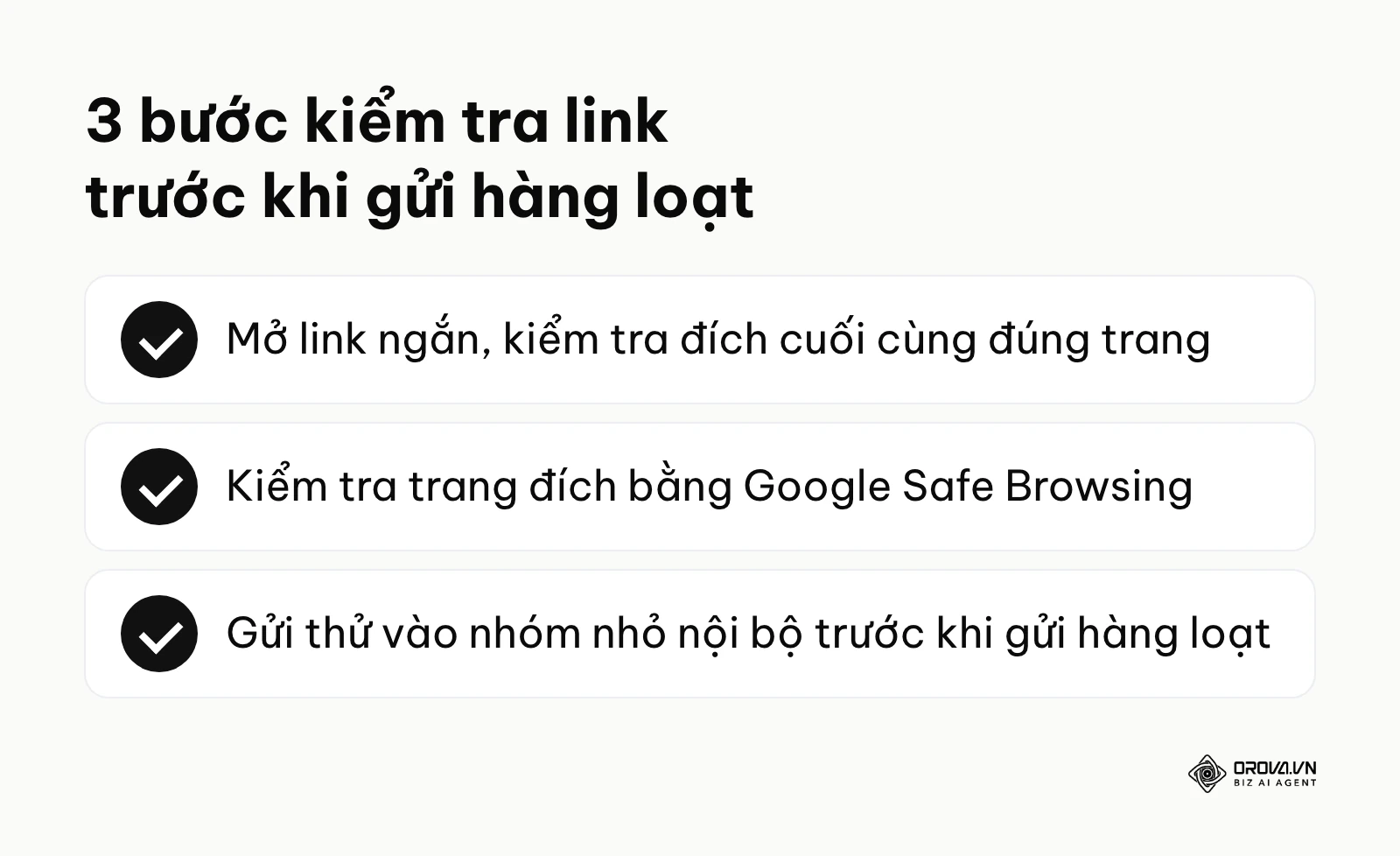 Danh sách ba bước kiểm tra độ an toàn của link rút gọn trước khi gửi