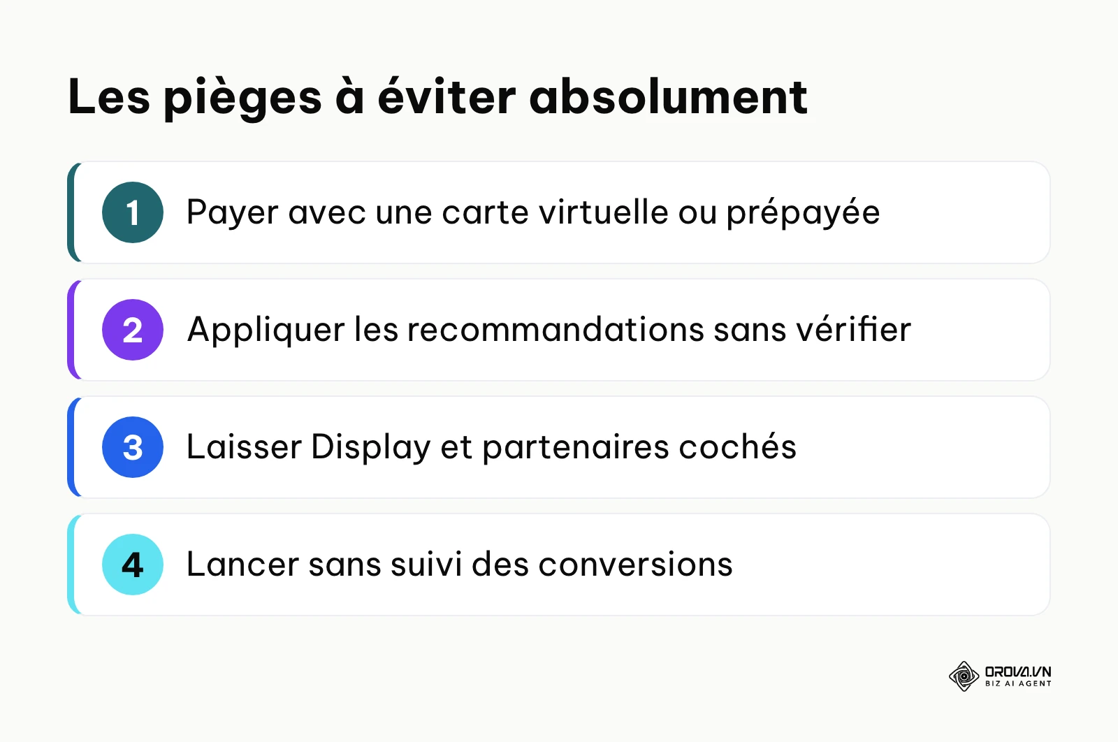 Liste des erreurs critiques lors de la configuration