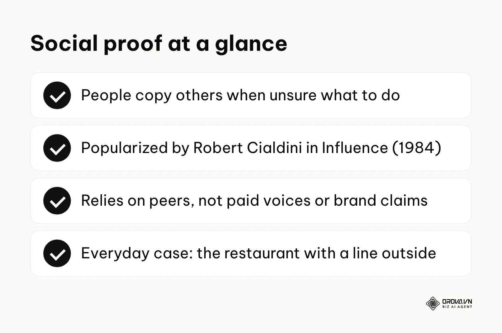 Summary of what social proof is and where the term comes from