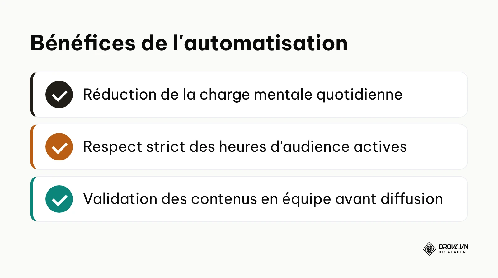 Liste des principaux bénéfices apportés par la programmation des vidéos