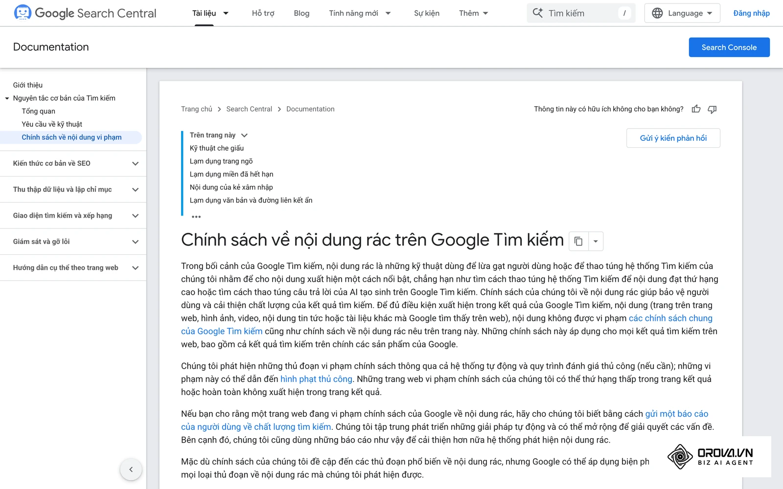 Chính sách về spam của Google liệt kê lưu lượng truy cập do máy tạo ra là hành vi vi phạm.