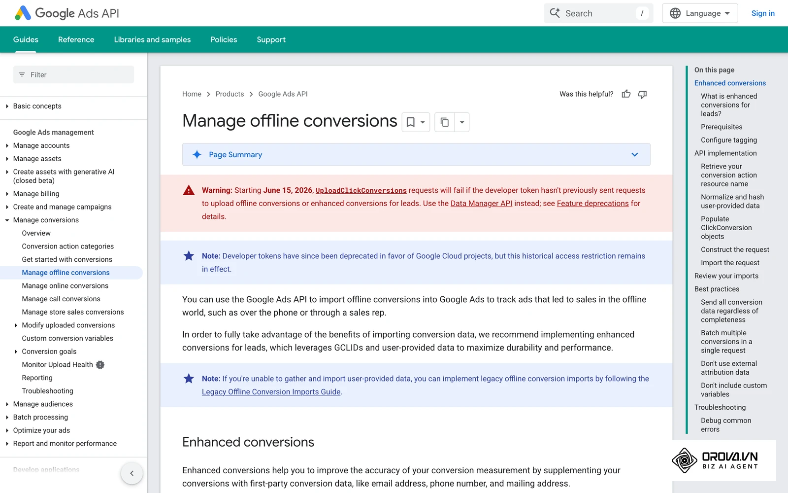 Google's developer guide to offline and enhanced conversions, ways to send first-party sales data back to the bidding algorithm.