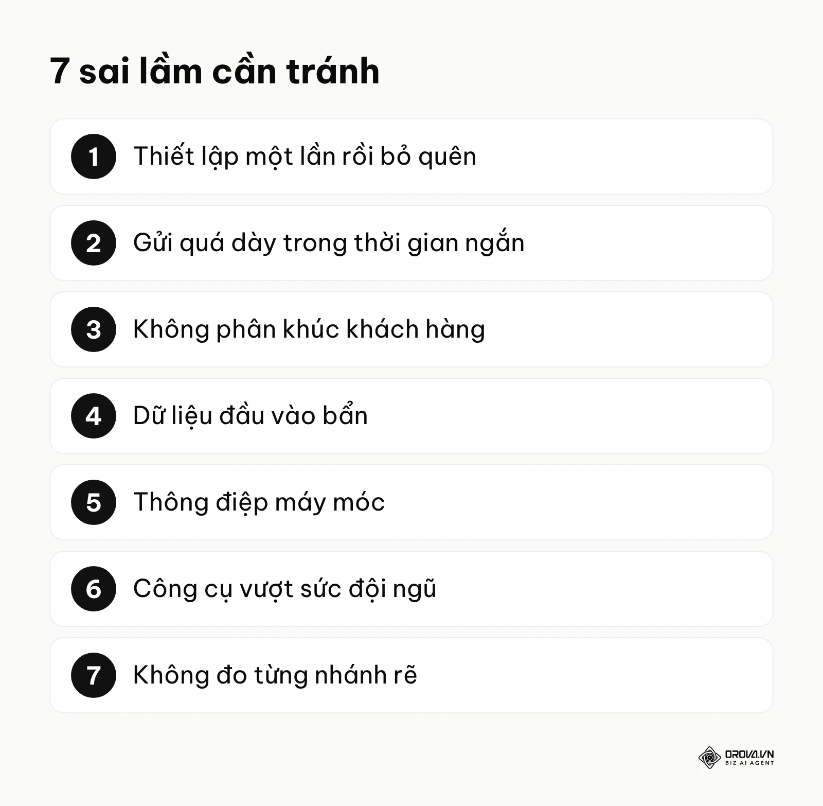Bảy sai lầm hay gặp khi làm automation marketing