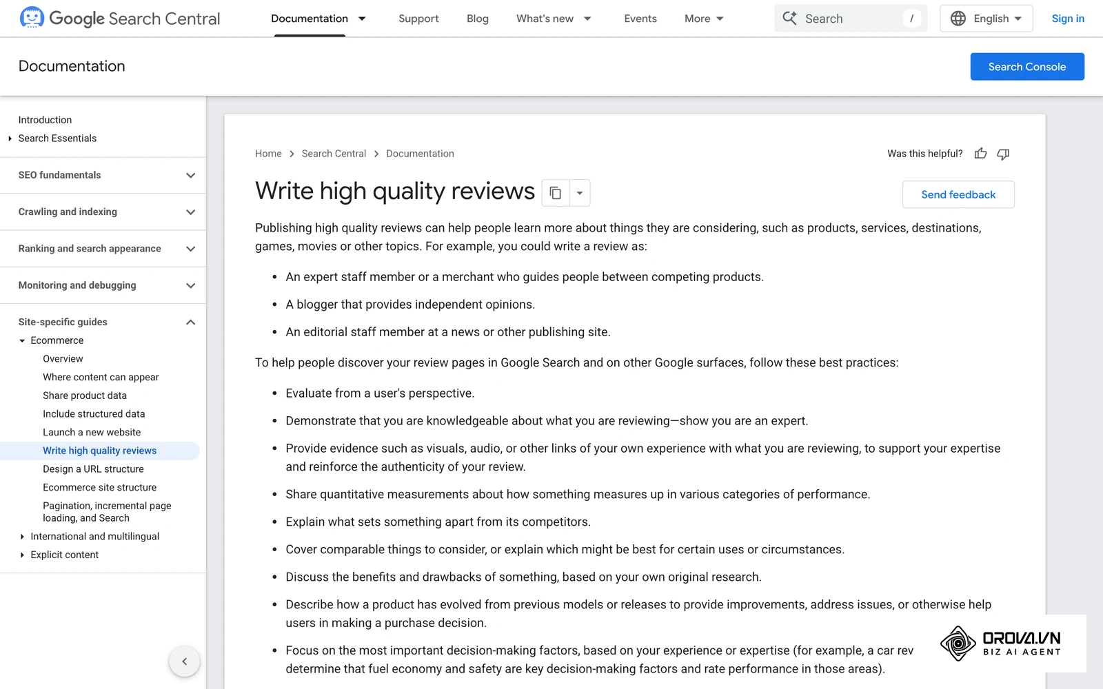 Google's guidance on high-quality reviews is worth reading before you build a product review outline.