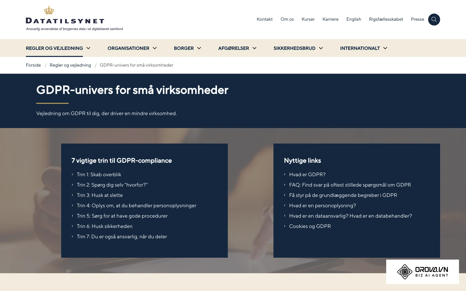 Datatilsynets GDPR-univers for små virksomheder – vejledningen gælder også de kundelister, du samler før valget af CRM-system.