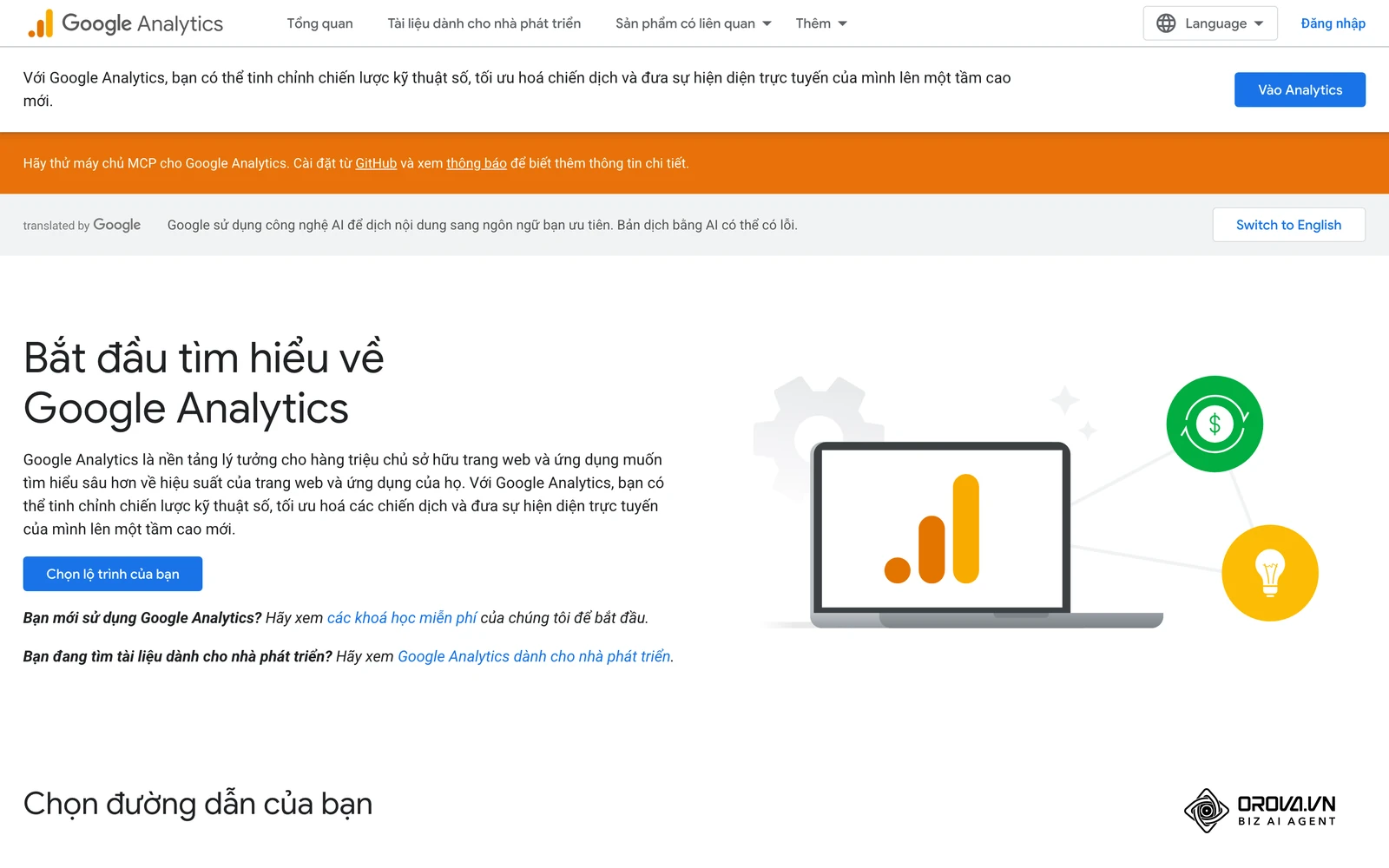 Tài liệu Google Analytics giúp đối chiếu người nhấp quảng cáo có thực sự ở lại đọc nội dung hay không.