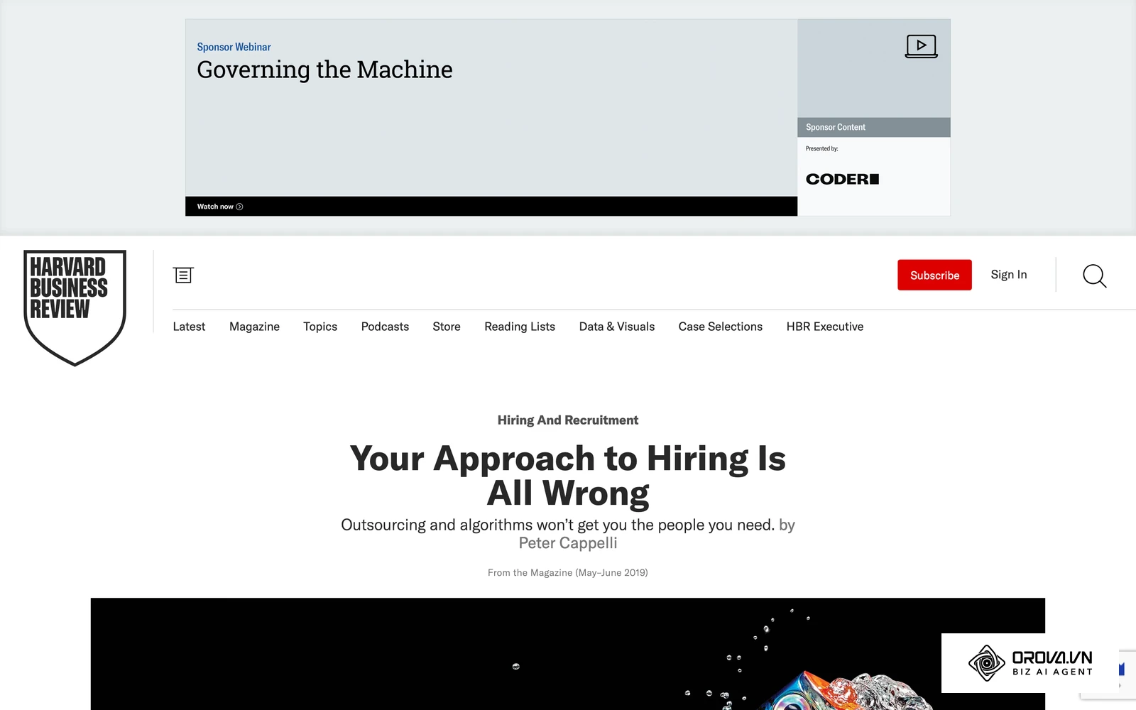 Bài viết trên Harvard Business Review bàn về cách doanh nghiệp đang tuyển dụng.