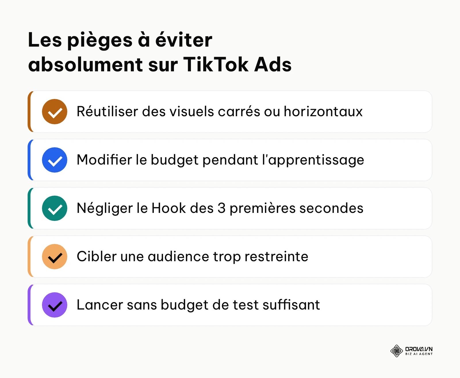 Les cinq erreurs à éviter en publicité sur TikTok