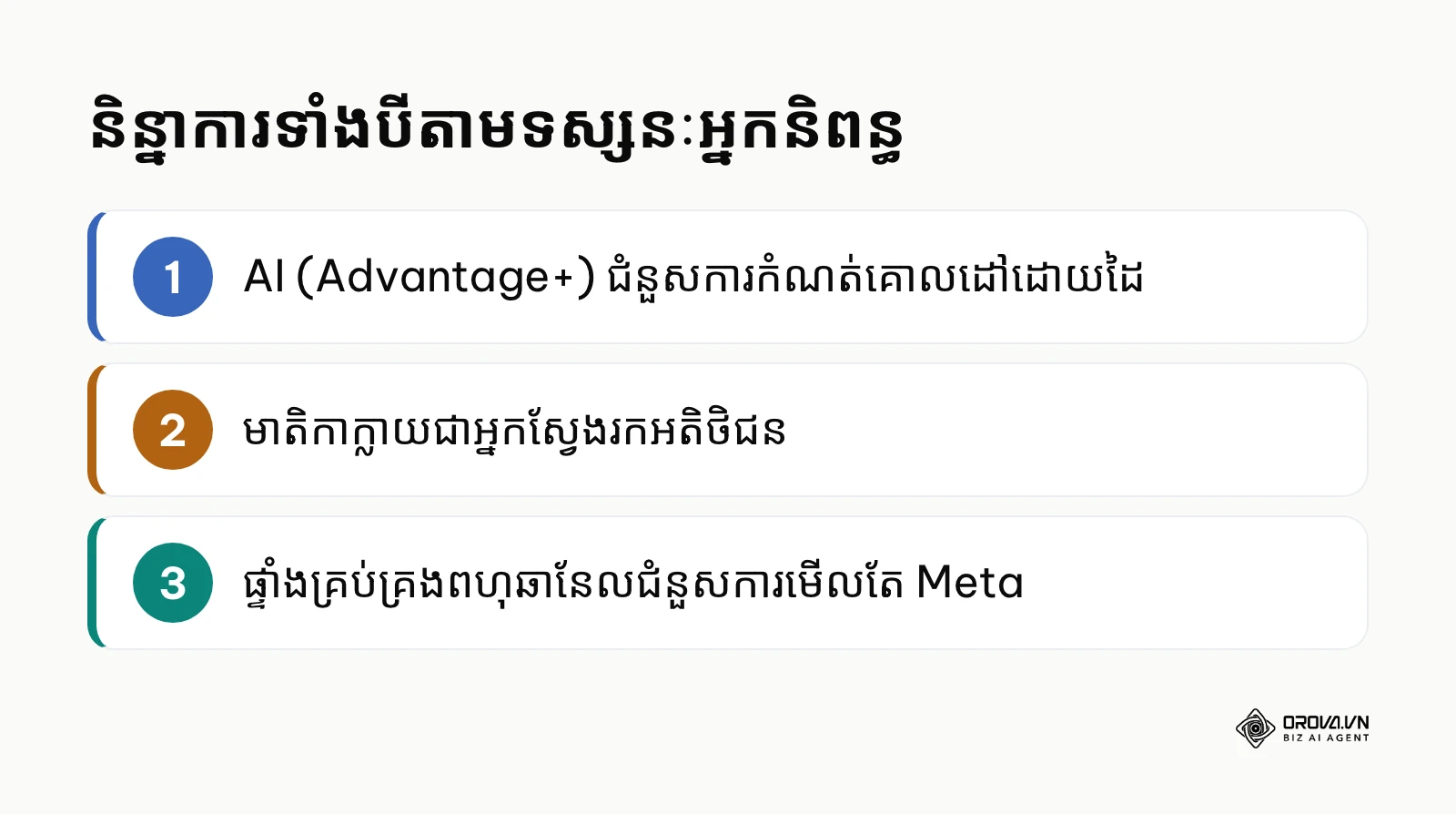 សង្ខេបនិន្នាការបីរបស់ Ads Manager និង Boost Post