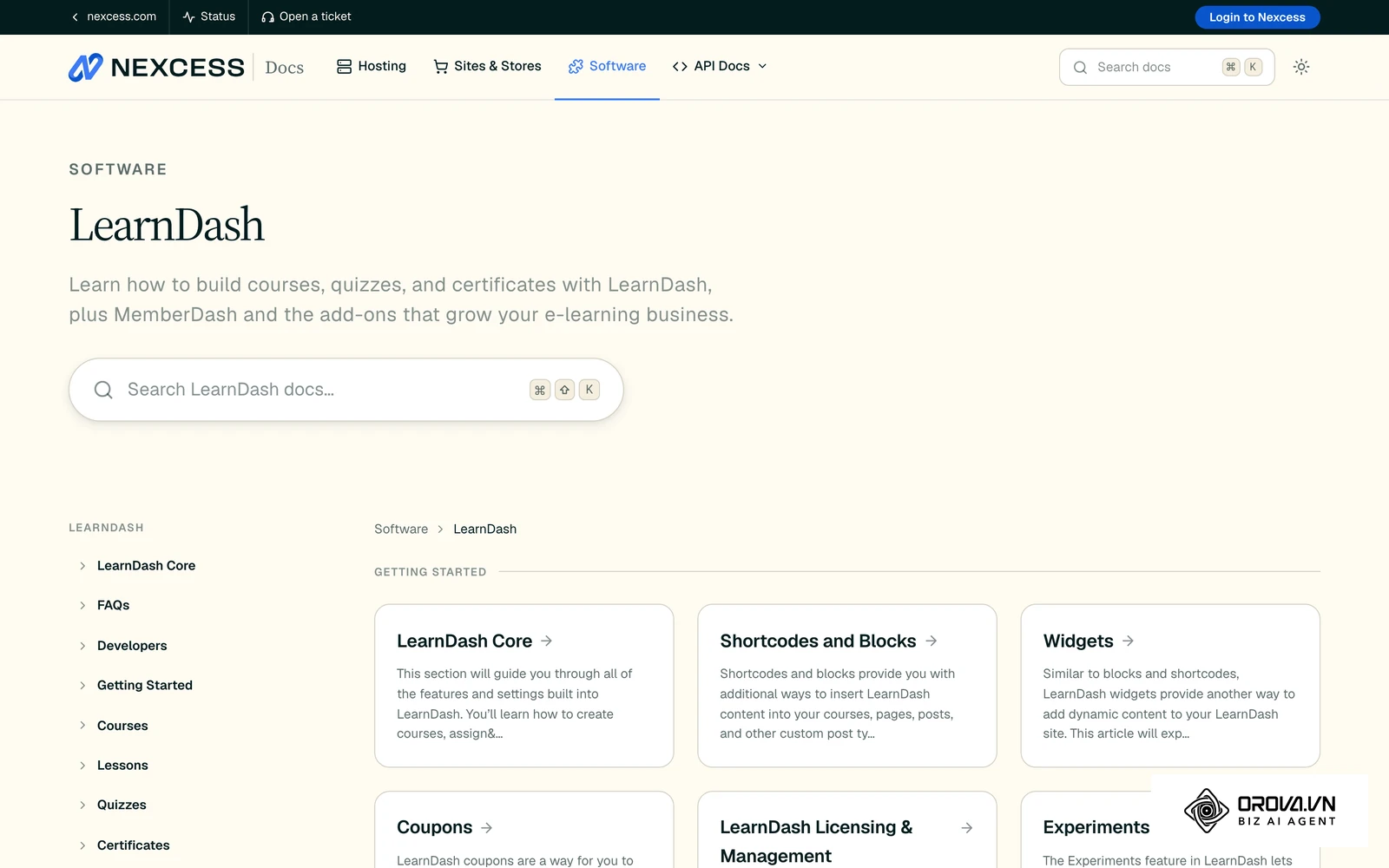 La documentation officielle de LearnDash, extension LMS pour WordPress.