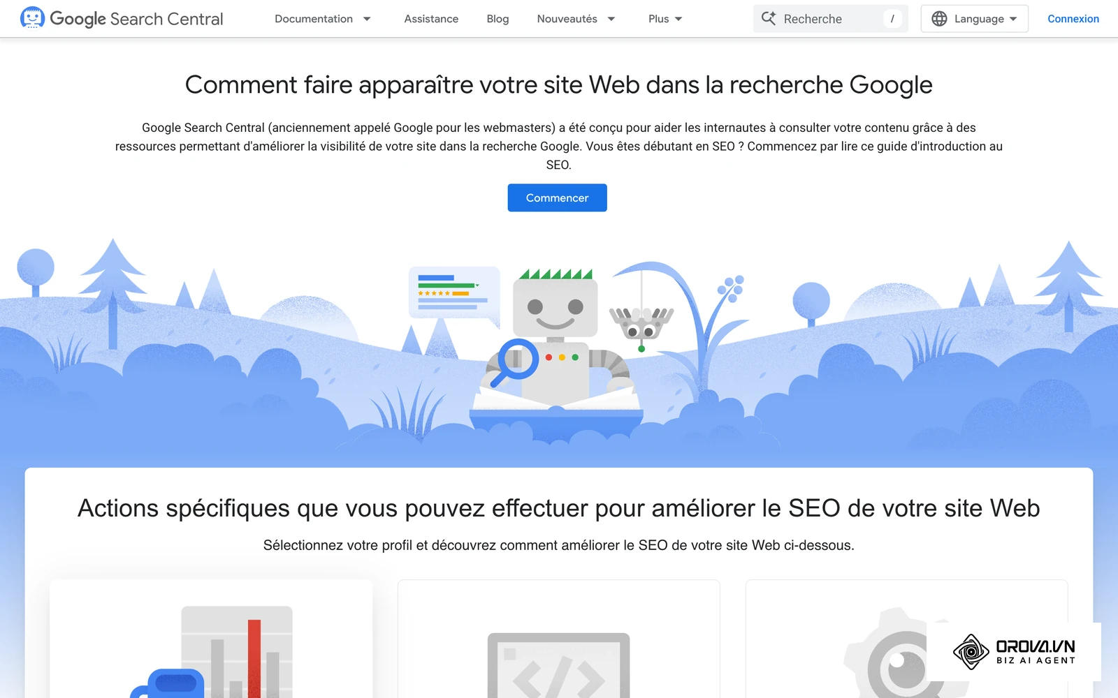 Google Search Central en français : la documentation officielle de Google pour le référencement.