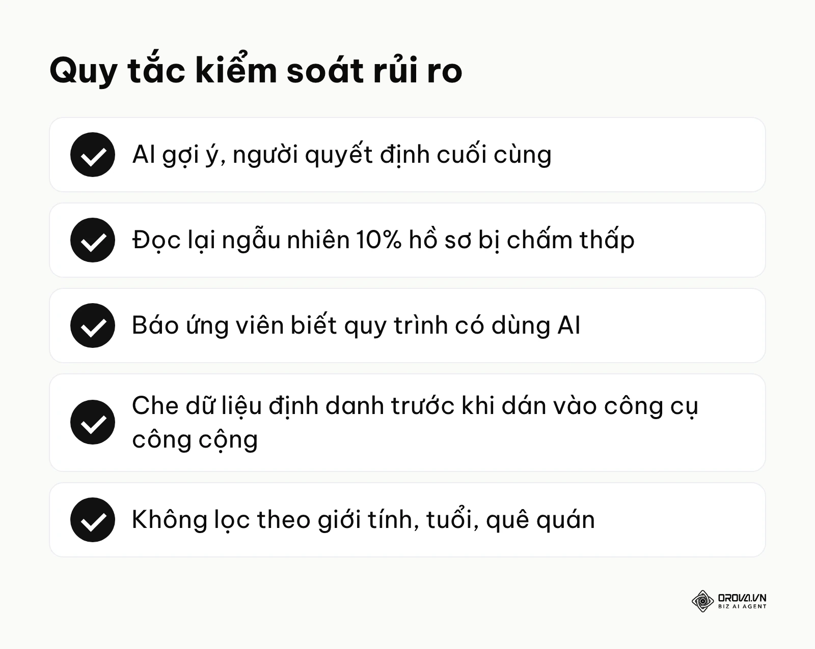 Các nguyên tắc giữ con người trong vòng lặp ra quyết định