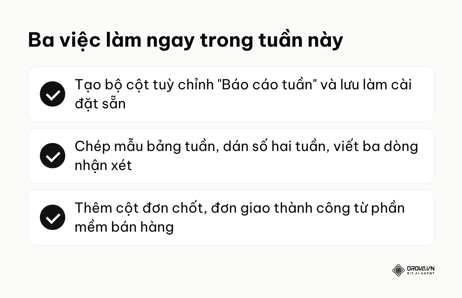 Ba việc nên làm trước tiên để có báo cáo quảng cáo Facebook dùng được.