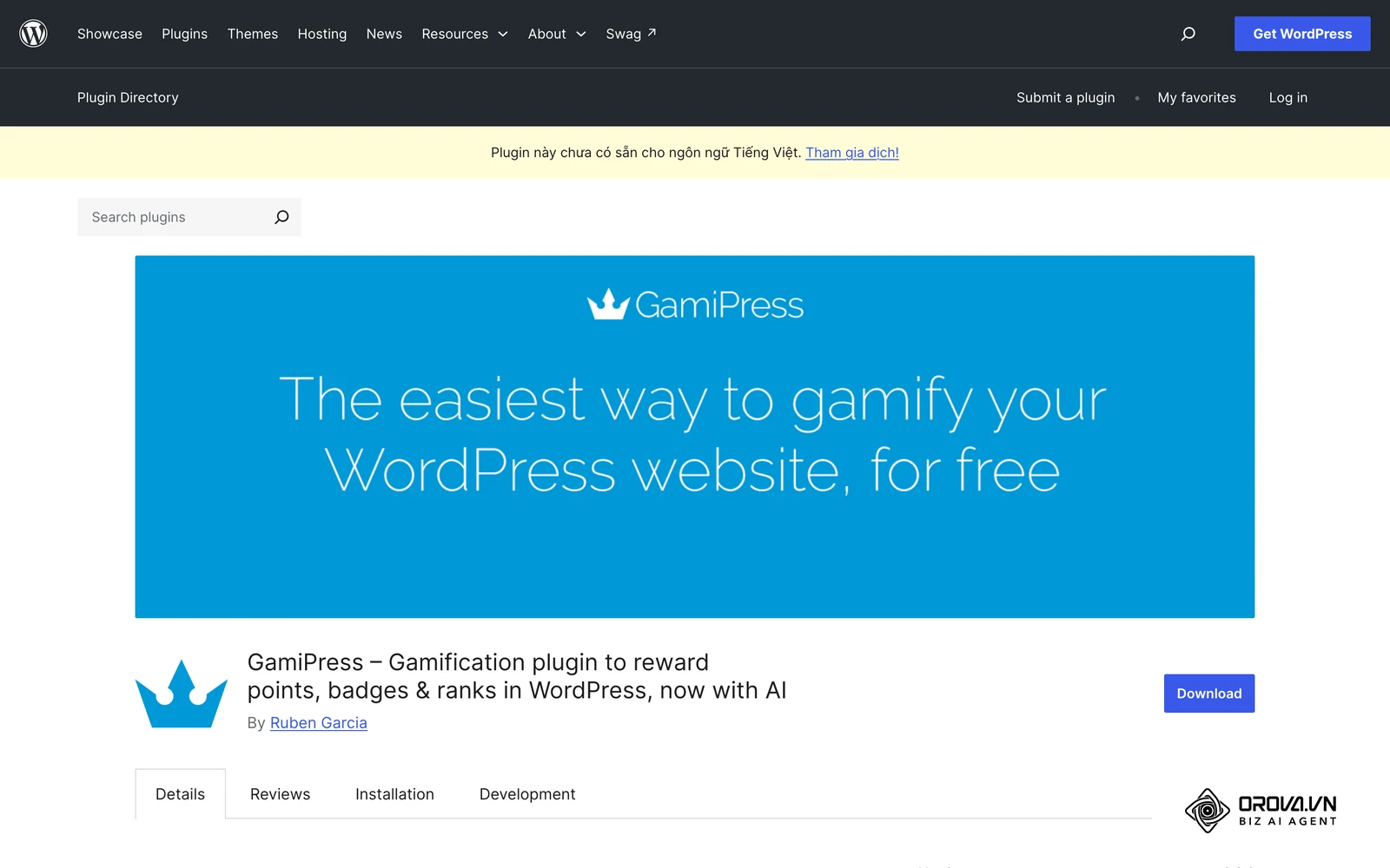 GamiPress là plugin WordPress cho phép cấu hình điểm, huy hiệu và thứ hạng.