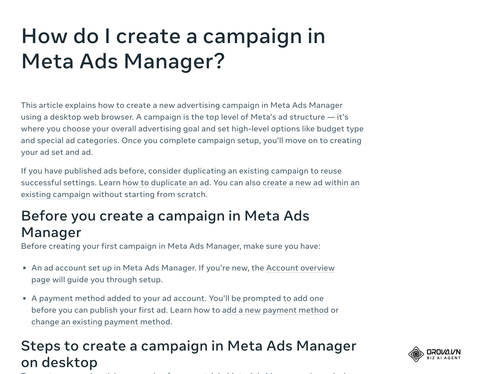 Center za pomoč Meta (angleško): »How do I create a campaign in Meta Ads Manager?« – kaj potrebujete pred ustvarjanjem kampanje.