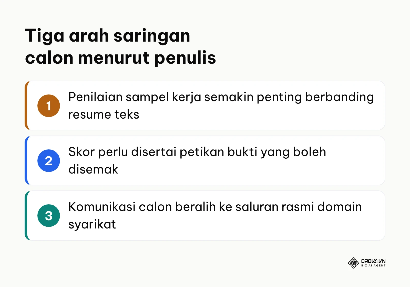 Ringkasan tiga pandangan penulis tentang arah applicant tracking system