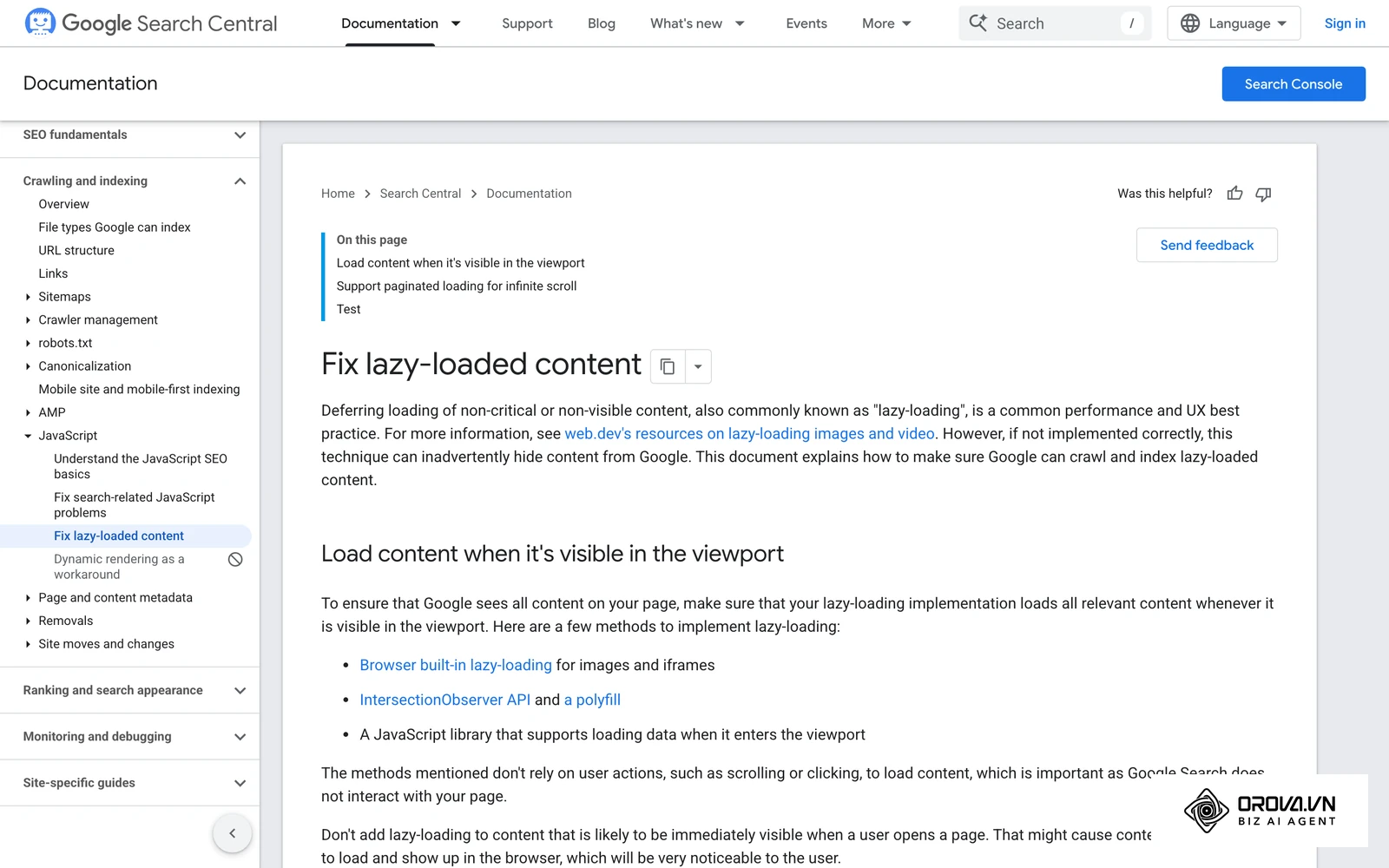 Google Search Central explains how to lazy-load content without hiding it from Googlebot.
