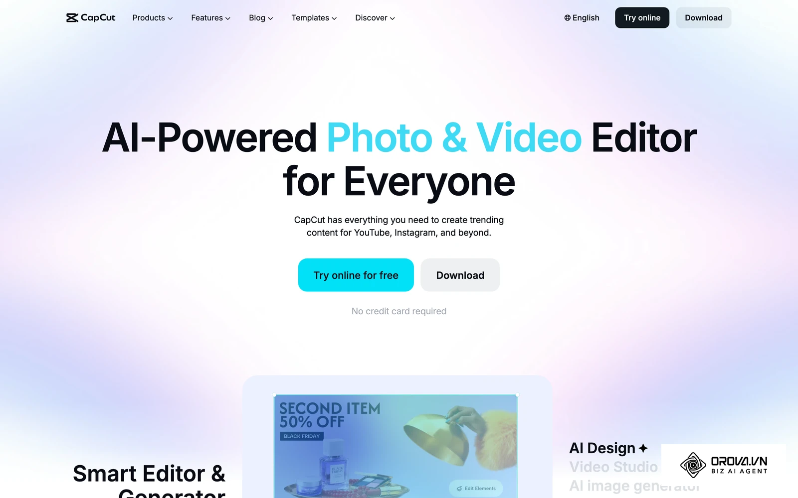 CapCut, a common editor for producing the varied vertical videos an automated campaign needs.