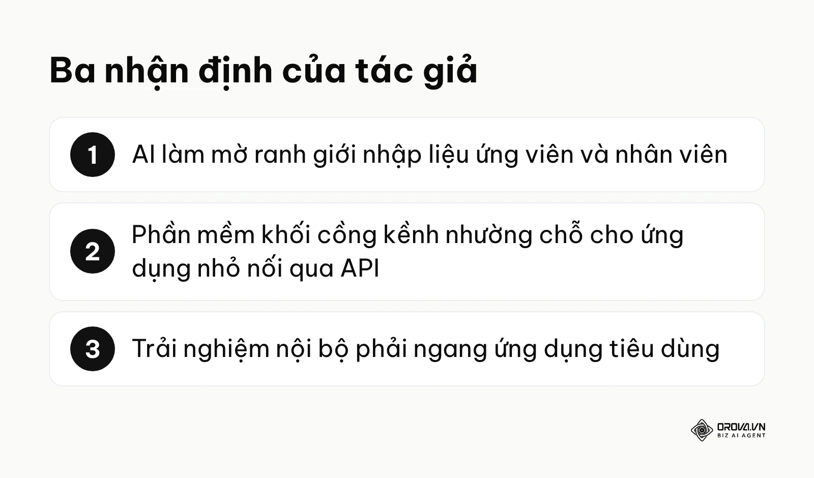 Ba xu hướng hệ thống nhân sự theo nhận định của tác giả