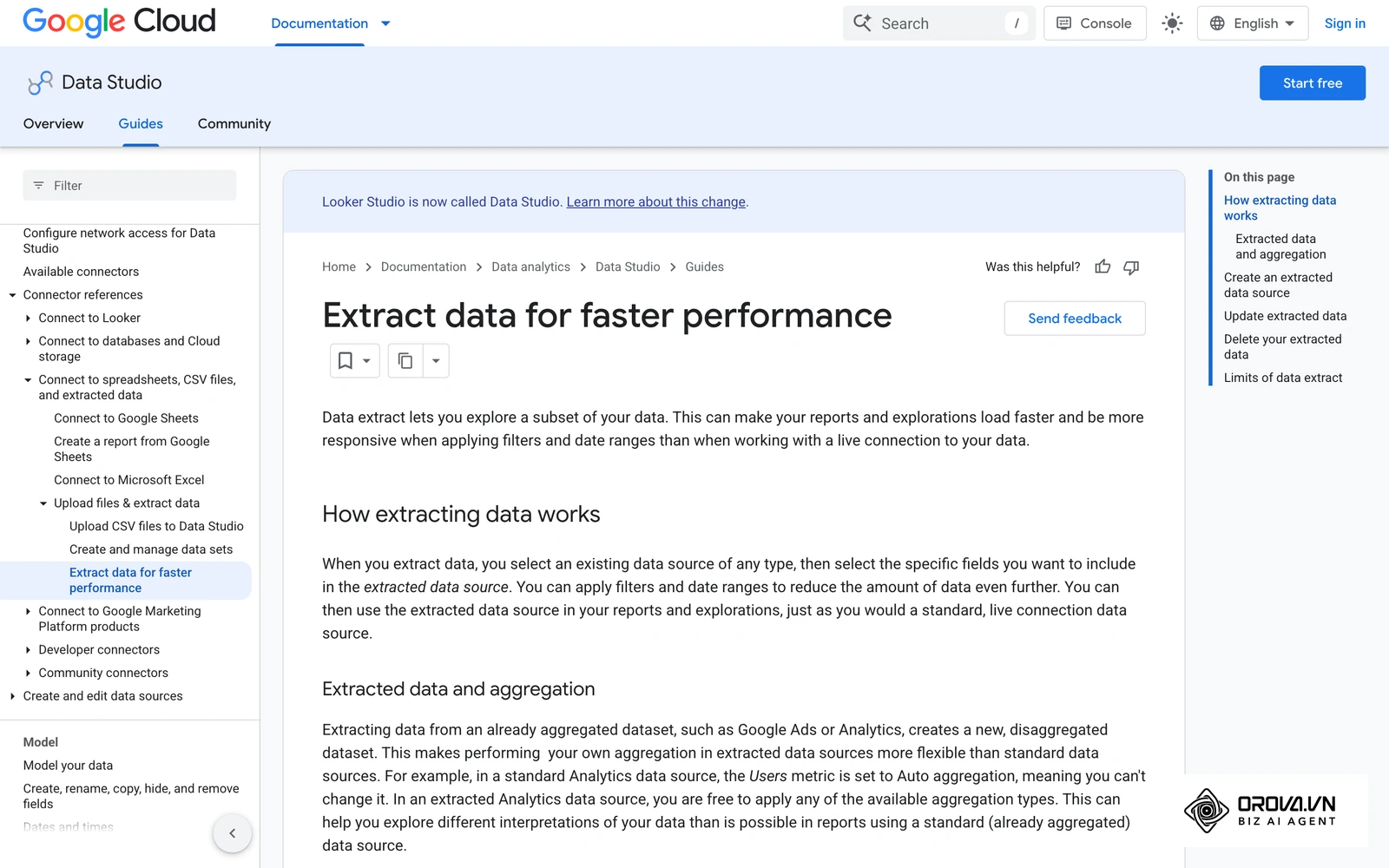 Help rasmi "Extract data for faster performance": cara mencipta sumber Extract Data, Auto update dan had 100 MB / 750,000 baris.
