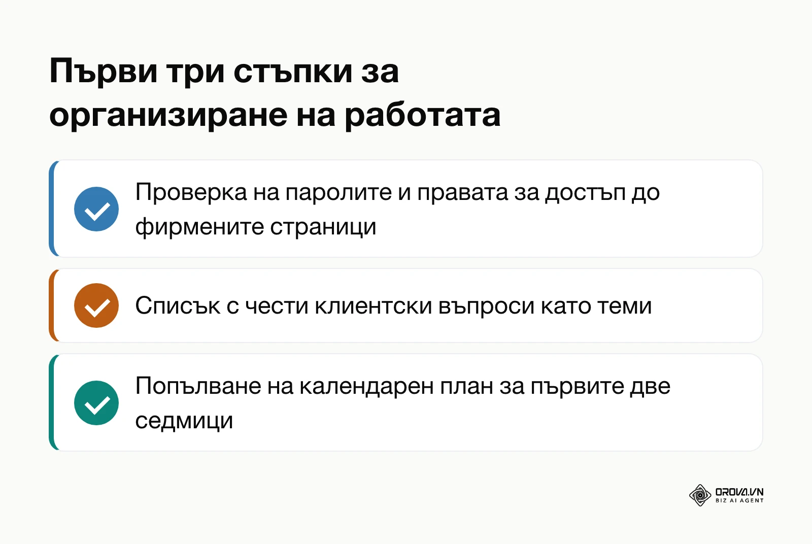 Обобщен списък за стартиране на процеса по управление на социални канали