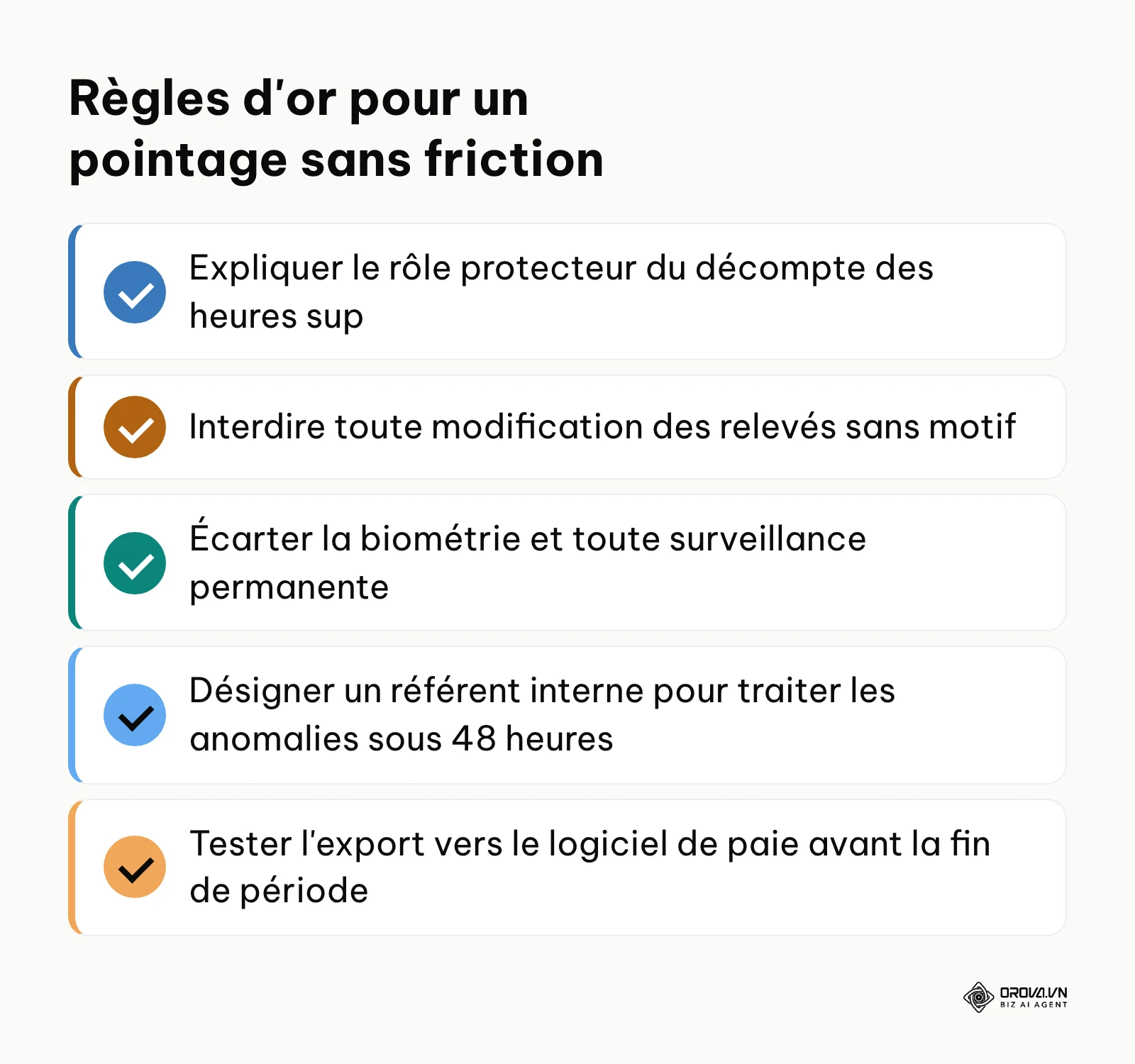 Liste des points de contrôle essentiels pour garantir la paix sociale et la conformité